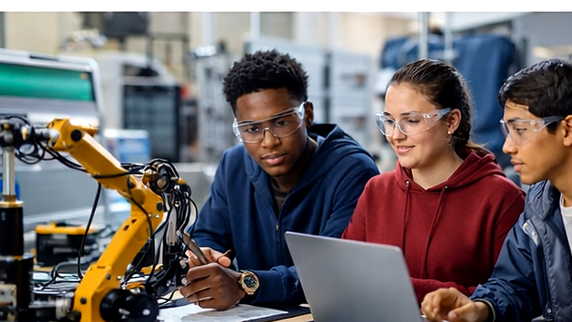 Students celebrating at the end of the workshop